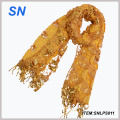 Ladies′ Fashion Yellow Sequin Scarf (SNLPS011)